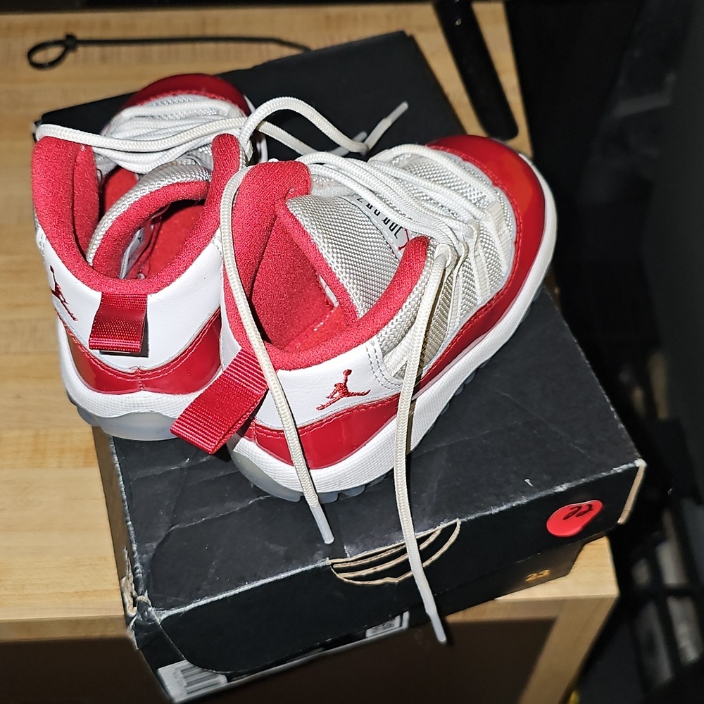Jordan 11 Retro (TD) Cherry - Picture 3 of 5